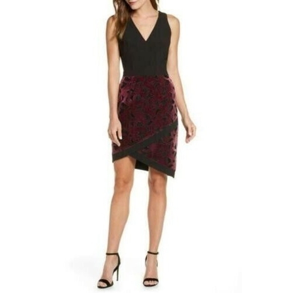 Adelyn Rae Sleeveless Black Plum Dress Size Small NWT - Picture 2 of 8